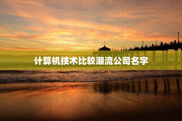 计算机技术比较潮流公司名字
