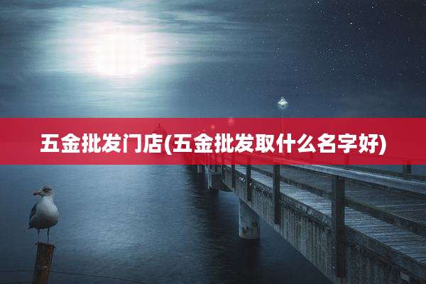 五金批发门店(五金批发取什么名字好)