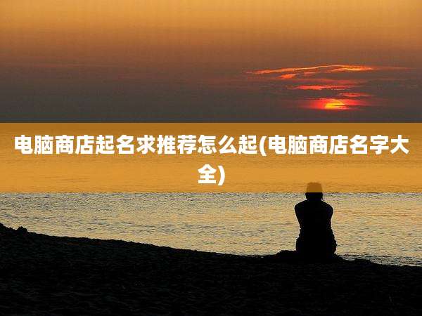 电脑商店起名求推荐怎么起(电脑商店名字大全)