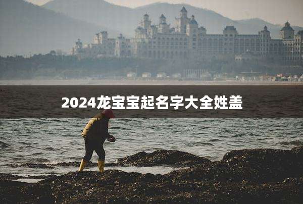 2024龙宝宝起名字大全姓盖