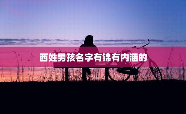 西姓男孩名字有锦有内涵的