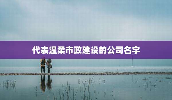 代表温柔市政建设的公司名字