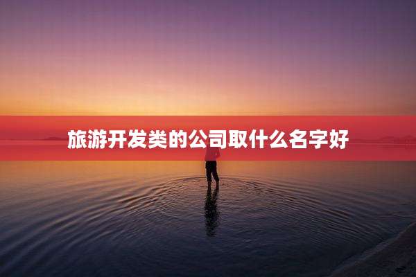 旅游开发类的公司取什么名字好