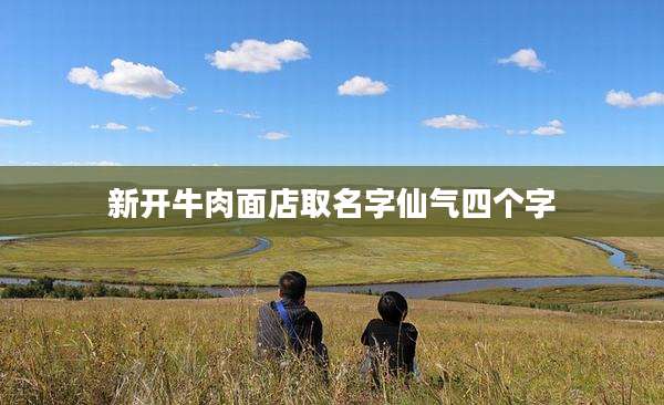 新开牛肉面店取名字仙气四个字