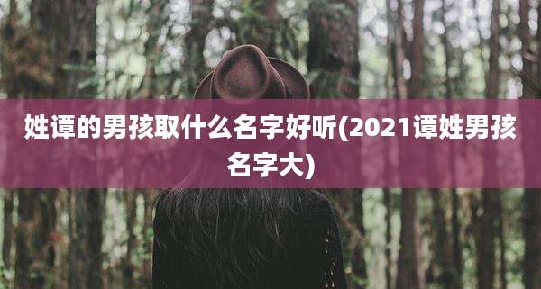 姓谭的男孩取什么名字好听(2021谭姓男孩名字大)