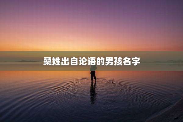桑姓出自论语的男孩名字