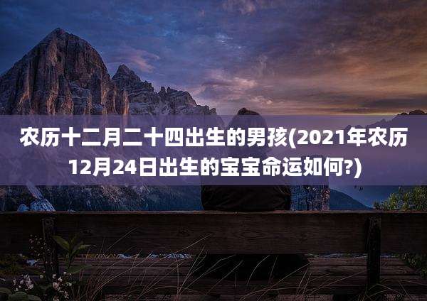 农历十二月二十四出生的男孩(2021年农历12月24日出生的宝宝命运如何?)