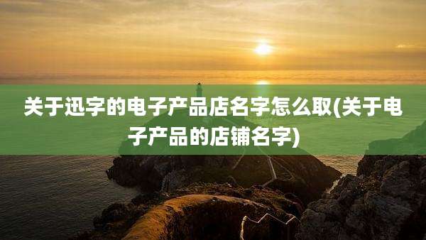 关于迅字的电子产品店名字怎么取(关于电子产品的店铺名字)