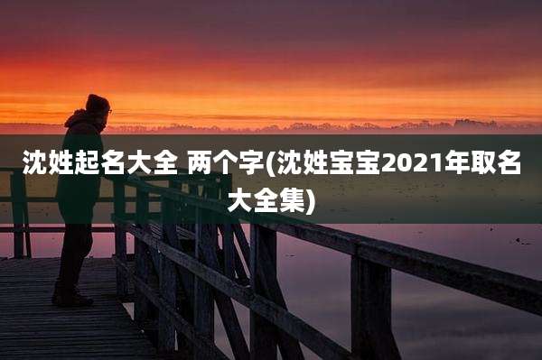 沈姓起名大全 两个字(沈姓宝宝2021年取名大全集)