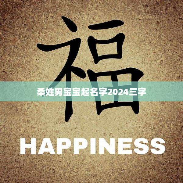 桑姓男宝宝起名字2024三字
