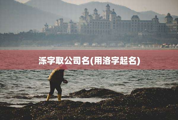 泺字取公司名(用洛字起名)