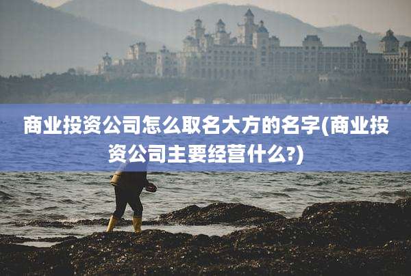 商业投资公司怎么取名大方的名字(商业投资公司主要经营什么?)