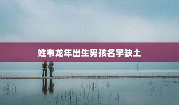姓韦龙年出生男孩名字缺土