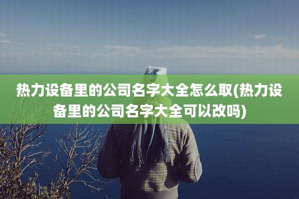 热力设备里的公司名字大全怎么取(热力设备里的公司名字大全可以改吗)