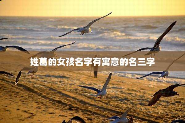 姓葛的女孩名字有寓意的名三字