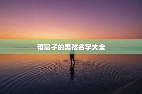 带宸子的男孩名字大全