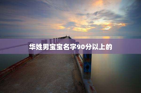 华姓男宝宝名字90分以上的