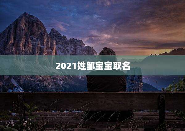 2021姓邹宝宝取名