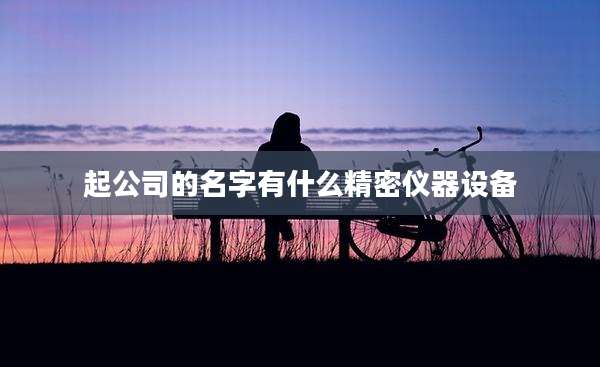 起公司的名字有什么精密仪器设备