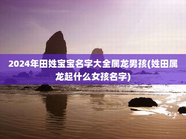 2024年田姓宝宝名字大全属龙男孩(姓田属龙起什么女孩名字)