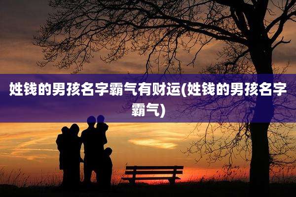 姓钱的男孩名字霸气有财运(姓钱的男孩名字霸气)