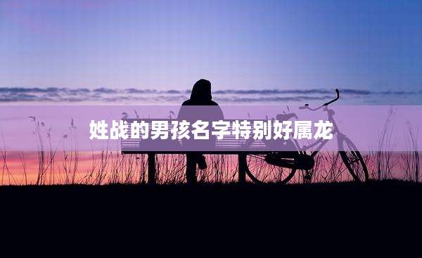 姓战的男孩名字特别好属龙