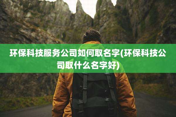 环保科技服务公司如何取名字(环保科技公司取什么名字好)