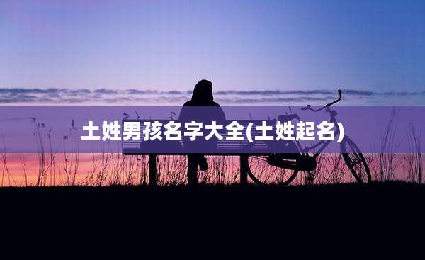 土姓男孩名字大全(土姓起名)