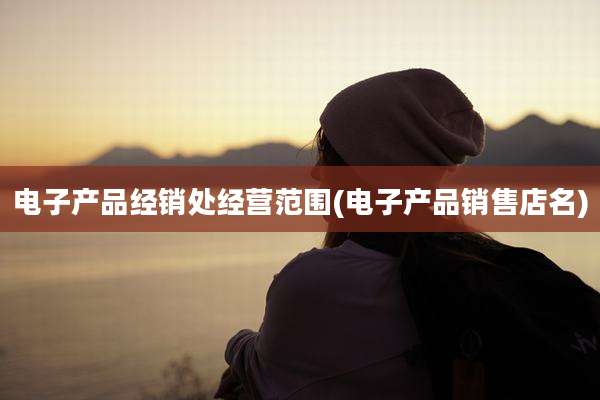 电子产品经销处经营范围(电子产品销售店名)