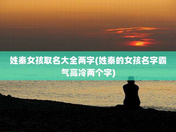 姓秦女孩取名大全两字(姓秦的女孩名字霸气高冷两个字)