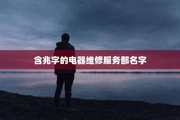 含兆字的电器维修服务部名字