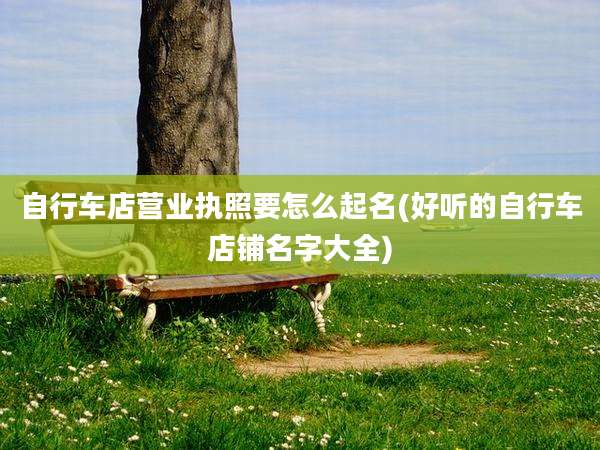 自行车店营业执照要怎么起名(好听的自行车店铺名字大全)