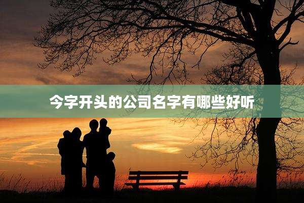 今字开头的公司名字有哪些好听
