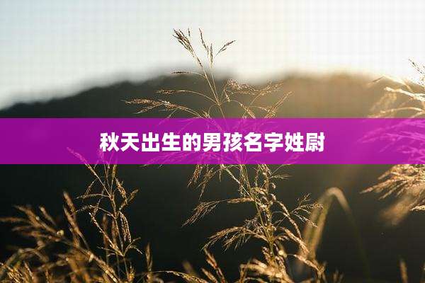 秋天出生的男孩名字姓尉