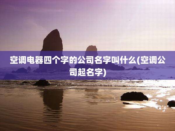 空调电器四个字的公司名字叫什么(空调公司起名字)
