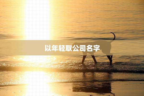 以年轻取公司名字
