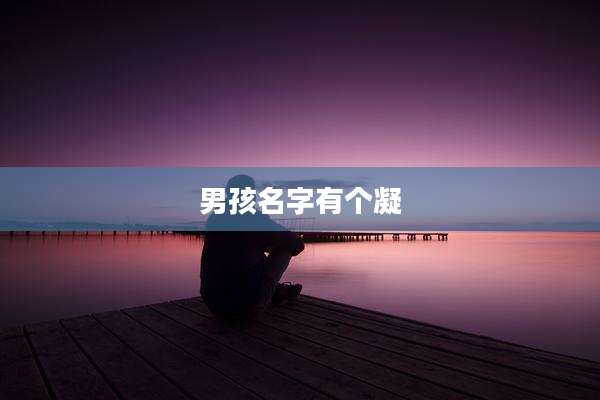 男孩名字有个凝