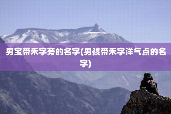男宝带禾字旁的名字(男孩带禾字洋气点的名字)