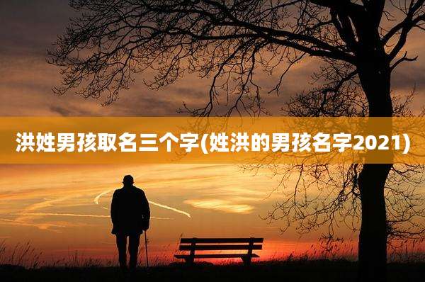 洪姓男孩取名三个字(姓洪的男孩名字2021)