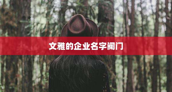 文雅的企业名字阀门