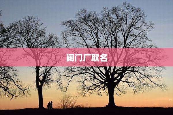 阀门厂取名