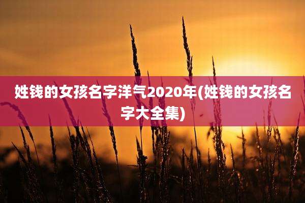 姓钱的女孩名字洋气2020年(姓钱的女孩名字大全集)