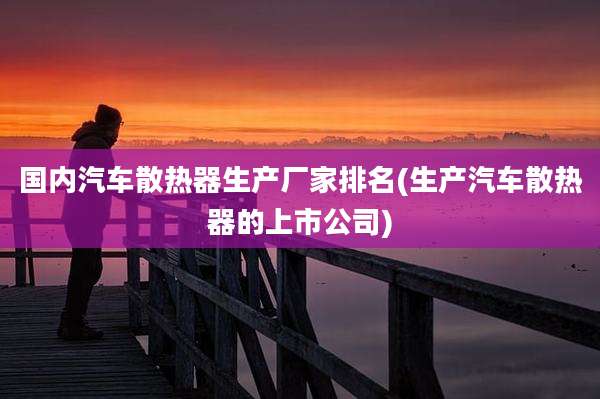 国内汽车散热器生产厂家排名(生产汽车散热器的上市公司)