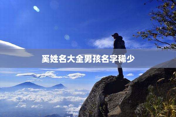 奚姓名大全男孩名字稀少