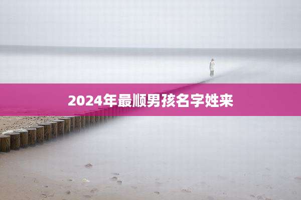 2024年最顺男孩名字姓来