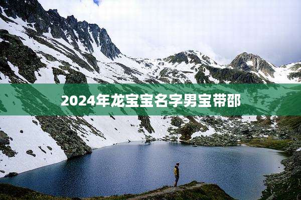 2024年龙宝宝名字男宝带邵