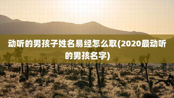 动听的男孩子姓名易经怎么取(2020最动听的男孩名字)