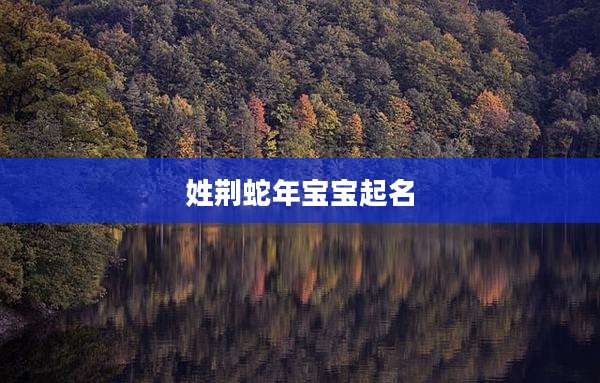 姓荆蛇年宝宝起名