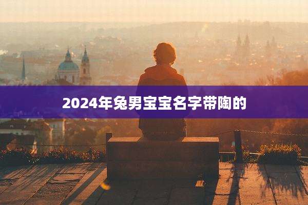 2024年兔男宝宝名字带陶的
