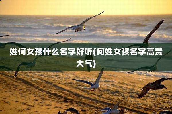 姓何女孩什么名字好听(何姓女孩名字高贵大气)